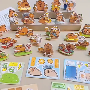 3D Paper Puzzle Mini Small Dinosaur Shape Insects Jigsaw Puzzle Hard paper Kids Education Toys