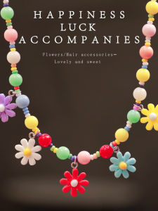 Colorful Daisy Kids Necklace