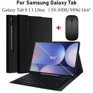 For 2025 Samsung Galaxy Tab S11 Ultra 14.6 Inch Case SM-X930/SM-X936 Keyboard Case for Tab S11 Ultra 14.6 PU Funda with Pen Slot