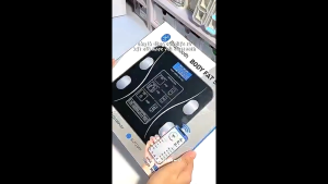 Cân Điện Tử Sạc USB Kết Nối Bluetooth Phân Tích Chỉ Số Cơ Thể Trọng Lượng Tối Đa 180kg