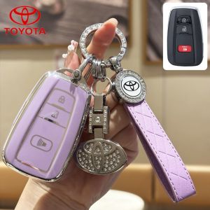 เคสรีโมทกุญแจรถยนต์ สําหรับ toyota เคสกุญแจรถ Altis กระเป๋าใส่กุญแจรถยนต์ Cross ที่ใส่กุญแจรถ Camry พวงกุญแจรถ toyota