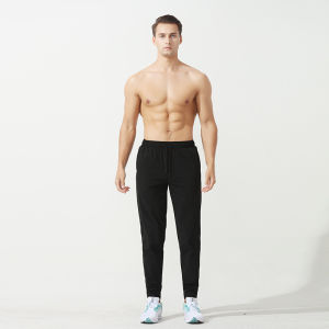 Mens Running Trousers Autumn Winter Morning Run Special Professional Long Running Pants with Mobile Phone Pocket Back Waist