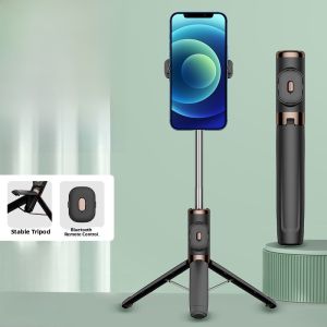 Stable Anti- Shake Selfie Stick Tripod Holder Mobile Phone Bracket Photography Vlog Taking Tool Universal One-piece 360 Rotating Travel Handheld