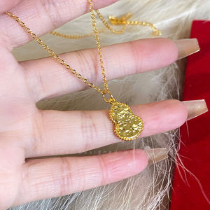 Fashionable Chinese Style Ice Breaker Gourd Necklace for Women Luxury Minimalist Sweater Chain Stylish Versatile Clavicle Chain