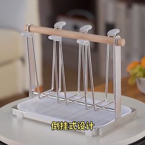 Rak Peniris Gelas Minuman Dapur Wastafel Meja Makan Ruang Tamu Desain Minimalis Set Holder