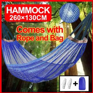 Camping Hammock Outdoor Foldable Hammock Duyan Ice silk Hammock Travel Hammock with Storage Bag