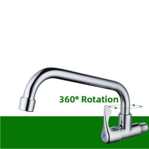 Single Cold Rotatable 360 Kitchen Faucet 1/2 Inch