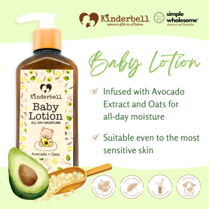 Simple Wholesome Kinderbell Gentle Baby Lotion Avocado Oats Moisturizing Dry Sensitive Skin Kids