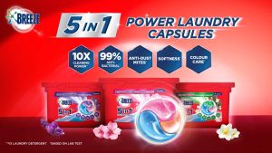 Breeze 5 in 1 Capsules Pouch Sakura Blossom 420g (40 pcs)