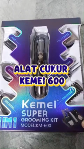 KM-600 KEMEI ALAT CUKUR 6 IN 1 LISTRIK RAMBUT JENGGOT CLIPPER SHAVER KUALITAS TERJAMIN