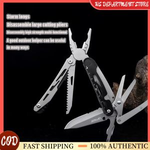 12-in-1 Multi Pocket Pliers Stainless Steel Foldable Mini Multi-tool Portable Survival Gear for Camping Hiking