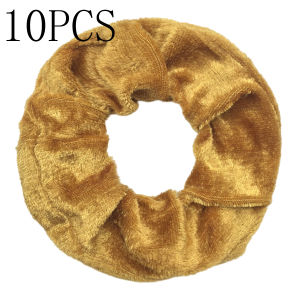 10pc Women Hair Scrunchies Velvet Solid Color Band for Girls Ponytail Holder Rubber Bands Ties Accessories headbands gumki