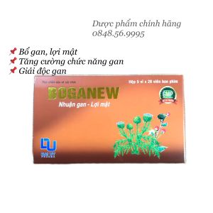 Bổ gan BOGANEW hộp 100 viên - Bổ gan - lợi mật - Tăng cường chức năng gan
