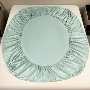 Cooling Fitted Sheet Eucalyptus Lyocell Bamboo Fiber Mattress Cover Cool Feeling Bed Linens for Home Hotel Queen 153*203cm*1pc