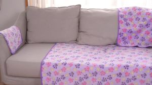 Soft Pet Dog Fleece Blanket Paw Print Dog Cat Mat Winter Warm Puppy Sleeping Blankets Bath Towel for Small Medium Large Dogs