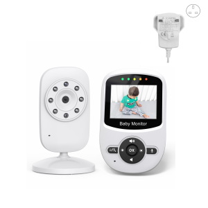 Babystar 2.4 Inch Wireless Video Baby Monitor High Resolution Baby Nanny Security Camera Night Vision Temperature Monitoring