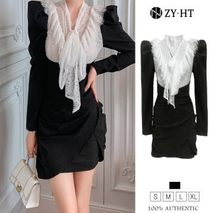 HT EraVogue เดรสผู้หญิง เดรสผู้หญิง เดรสไปงานแต่ง เดรสมินิ เดรสผ้าลูกไม้ เดรสทำงาน เดรสออกงาน เดรสเซ็กซี่ เดรสเกาหลี ชุดออกงาน ชุดราตรี 6142