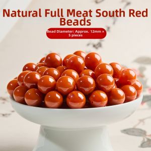 HONGLIANGYUAN | Natural Origin Red Agate Beads for Bracelet