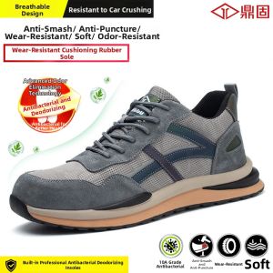 DINGGU | Anti-crush Anti-puncture Breathable Mens Safety Shoes