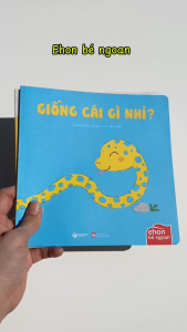 Sách Ehon bé ngoan - Chơi trò trốn tìm Không giống nhau Giống cái gì nhỉ Là ai thế nhỉ (lẻ cuốn) Vizibook