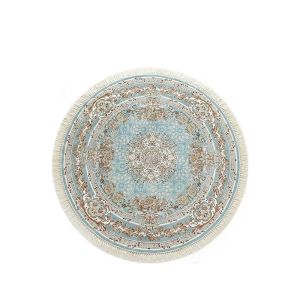 VIKAMA Turkish Blue Tassel Carpet Soft Living Room Bedroom Bed Blanket American Light Luxury European Study Office Floor Mat