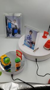 หมุนอัตโนมัติ ฐานหมุนโชว์สินค้า 19.5 และ 32 ซม รับน้ำหนัก 10 และ 50 กก รับประกัน 3 เดือน คุณสมบัติของ 100% สำหรับสินค้าขนาด 32 ซม