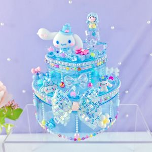 Hộp Đựng Đồ Thủ Công DIY Cho Trẻ Em Hộp Đựng Đồ Trang Trí Bằng Đá Quý Hoạt Hình Kem Sticker Hộp Đựng Đồ Cho Bé Gái