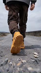 Solezy boots mens autumn mens shoes British style outdoor hiking non-slip work boots all-match motorcycle mid-tube leather boots wear resisting shoes