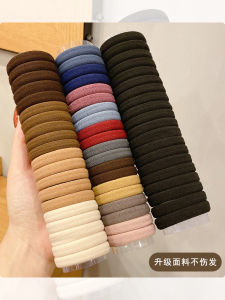 Simple Seamless Hair Ties for High Ponytail Women High Elasticity Durable Hair Bands Fashionable Hair Accessories