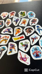 Stiker Anime Karakter di Serial Dragon Ball Z - Sticker case hp & Laptop