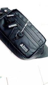Waistbag Ultimo - Tas Pinggang Selempang Waterproof Hitam Kaneen