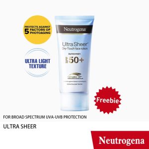Neutrogena Ultra Sheer Dry-Touch Face Sunscreen SPF50 30ml anti-photoaging  for body face Lotion skin aqua supergoop stick aqua sunscreen Whaterproof sweatproof
