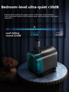 CHERLAM | Ultra Quiet Submersible Water Pump Small Home Aquarium