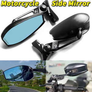 PMShop Street King Side Mirror V1 Blue Lens Adjustable Napoleon Universal Motorcycle Side Mirror For Nmax Mio Adv Pcx Click Sniper Raider