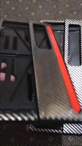 PROMO Dudukan Plat Nomor Motor Cover Plat Nomor Motor Carbon List Merah Universal BISA SEMUA MOTOR