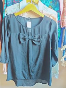 BLOUSE HITAM WANITA/ BAJU REMAJA WANITA