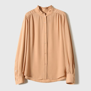 Double Organza Dyeing Silk Casual Shirt