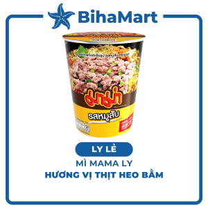[LY LẺ] - MAMA - Mì Mama ly hương vị Thịt Heo Bằm (60g/ly) - Mì ly Thịt Heo Bằm ăn liền Mì ly Thái Lan thịt heo bằm