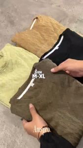 Amspro - Setelan Anak Embos Bahan Truffle Lengan Pendek Oversize Cowok-Cewek Baju Anak Fashion Kids Premium Set Jeje