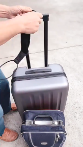 Adjustable elastic bungee luggage carrier strap - durable baggage security strap