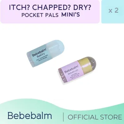Bebebalm BESTSELLERS Duo 2 x 4.5g Bebebalm Bye Dry and Bebebugs Itch Eraser & Insect Repellant