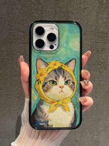 Cute Cartoon Black Edge iPhone Protective Case for Apple 17Promax 16Promax 15Promax 14Promax 13 Female Friendly Durable