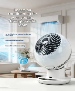 IRIS | Air Circulating Desktop Quiet Remote Control Electric Fan