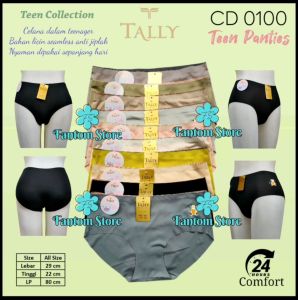 TALLY CD 0100 TEEN PANTIES - CELANA DALAM REMAJA PEREMPUAN SEAMLESS ANTI JIPLAK