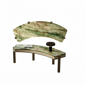 MEILIDASHI | Bàn Làm Việc Đá Marble Tự Nhiên Phong Cách Sang Trọng
