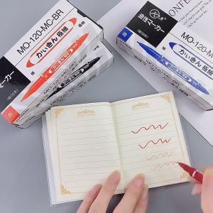 Marker permanent ปากกาเคมี 2 หัว ปากกามาร์คเกอร์ เขียนซีดี เขียนซอง เขียนได้ทุกพื้นผิว กันน้ำ แห้งไว ไม่ลบไม่ลอก