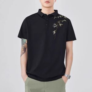 TUCANO | Summer Thin Loose Chinese Style Embroidered Polo Shirt
