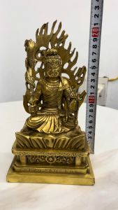 Tượng bất động minh vương bằng đồng phong thủy cao 22cm DxRxC 12x8x22cm nặng 1kg