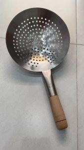 Vợt Xương Inox 304 Cán Gỗ Size 24cm-30cm Loại Dày