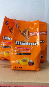 Hạt MININO Vị Cá Ngừ 1.3KG Cho Mèo Mọi Lứa Tuổi Thức Ăn Dinh Dưỡng Cho Mèo